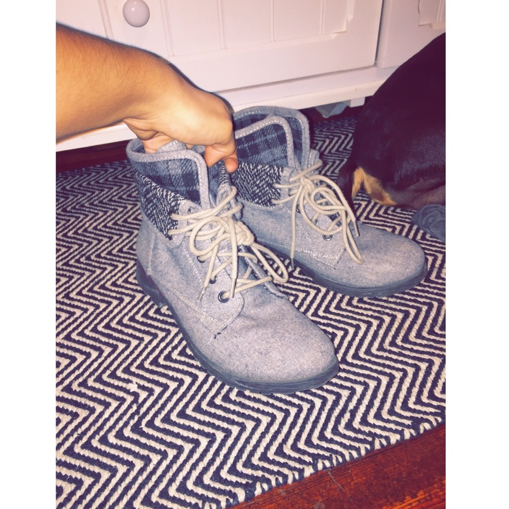 Grey Boots.